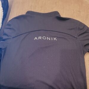 Men's Long Sleeve Shirt - Black Patterned